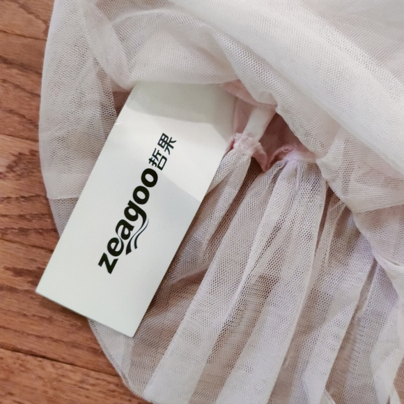 New Light Pink Zeagoo Dress Size 14 Side Zip - Picture 5 of 8